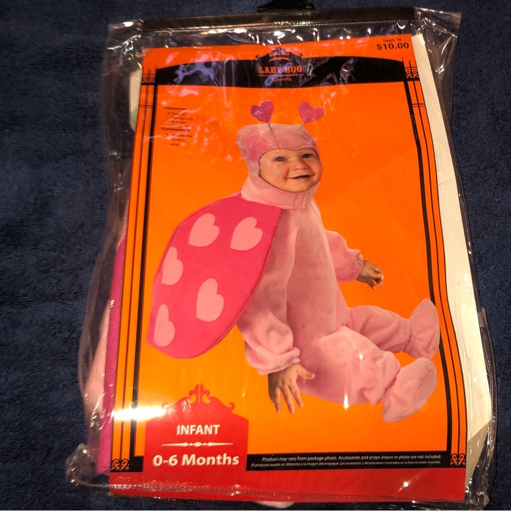 Ladybug costume Infant Size 0-6 Months
